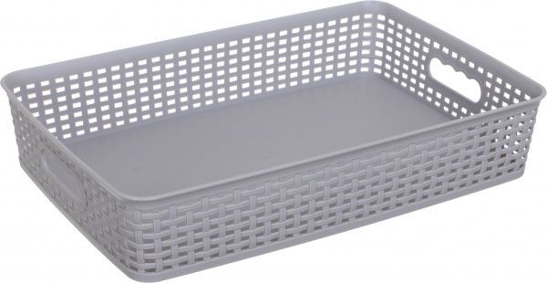 Кошик Gondol Plastic G561 KANGAROO-Midi сірий 270x405x80 мм
