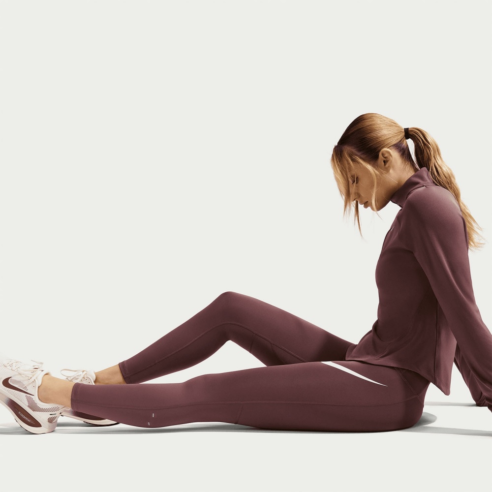 Тайтси Nike W NK DF TEMPO HR 7/8 TGT SWHBR HV2304-502 р.S коричневий