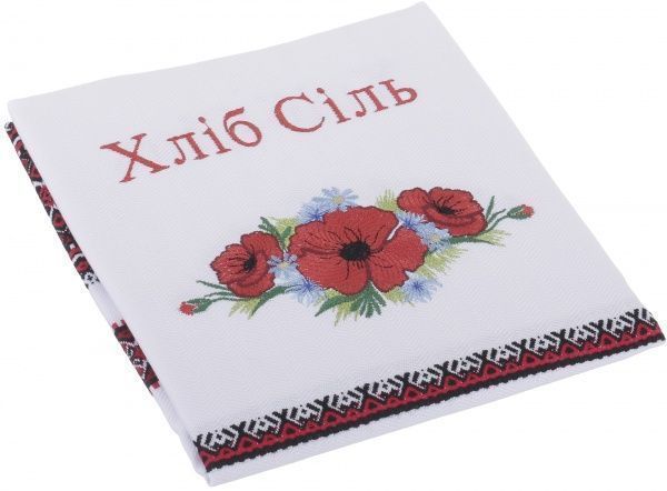 Рушник «Хліб Сіль» 633-18/00 33x190 см червоний 