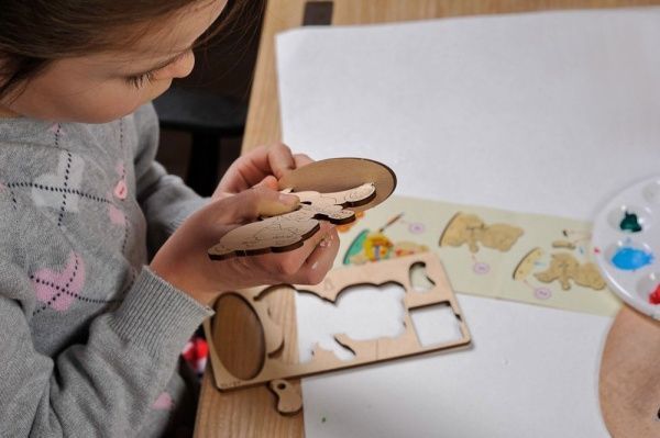 Раскраска UGEARS Медвежонок