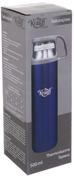 Термос 500 мл синий Krauff