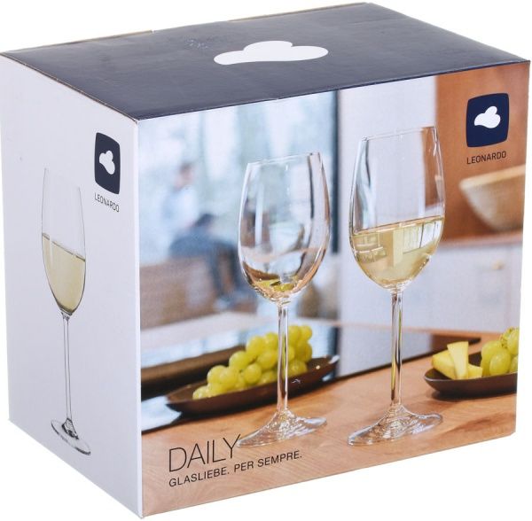 Набір бокалів для вина DAILY 370 мл 6 шт. Leonardo 