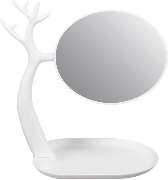 Дзеркало косметичне 28х22х16 см білий 