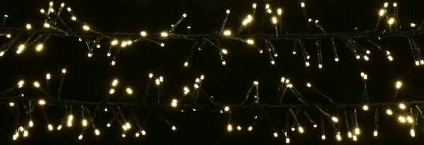 Электрогирлянда линейная Девилон белая встроенный светодиод (LED) 384 ламп 2,7 м 