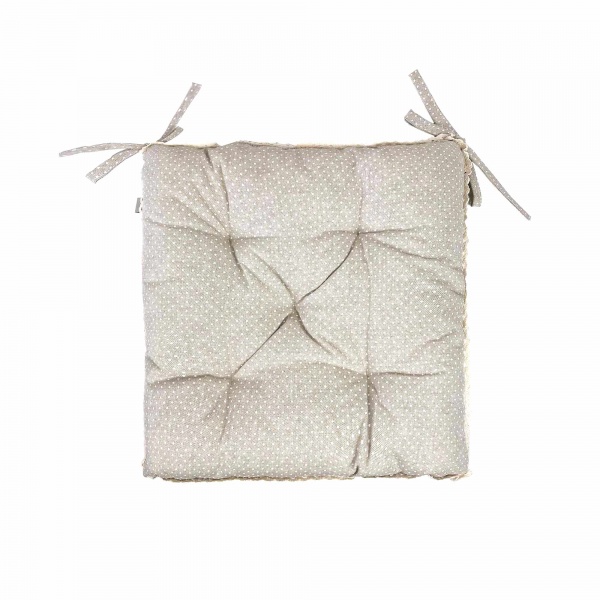 Подушка на стул ШАЛЕ Горошек с кружевом La Nuit