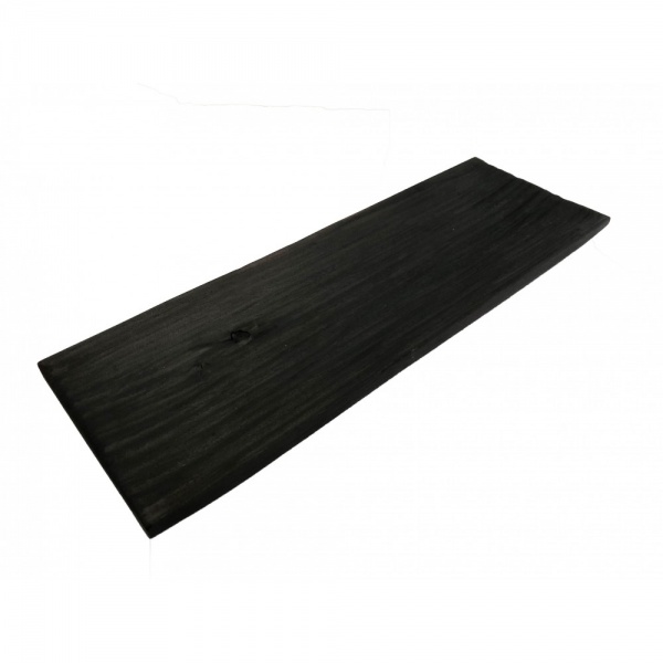 Доска сервировочная черная рельефная 35х12см Tarkus