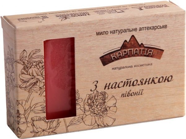 Мыло органическое Карпатія с настойкой пиона 90 г