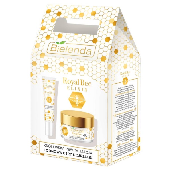 Набір подарунковий для жінок Bielenda Royal Bee Elixir (крем 40+ д/н 50 мл + крем п/очі 15 мл)