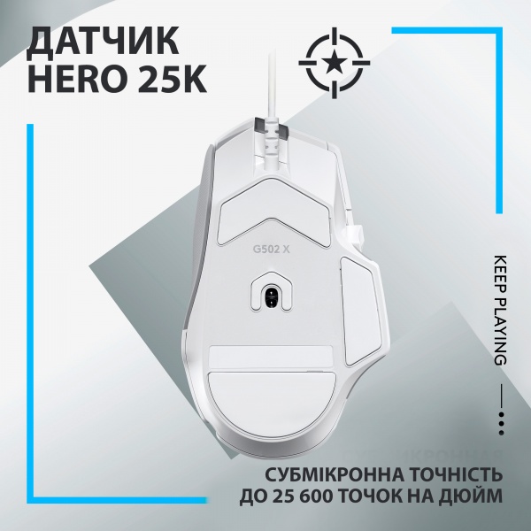 Мышка Logitech G502 X white (910-006146) 