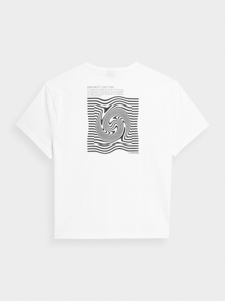 Футболка 4F 4FSS23TTSHF344-10S р.XS білий