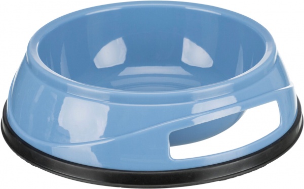 Миска Trixie для собак на резиновой основе пластиковая 1,5 л 20 см в ассортименте (24953)