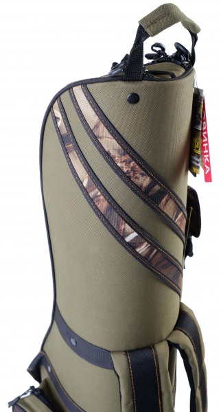 Чехол для удилища KENT&AVER 145 см двухсекционный полужесткий №2 зеленый