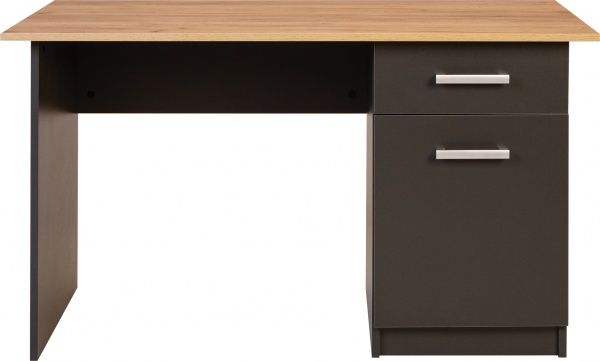 Стол компьютерный Nowy Styl BANDI (CH) 1100х500х750 дуб крафт золотой / антрацит