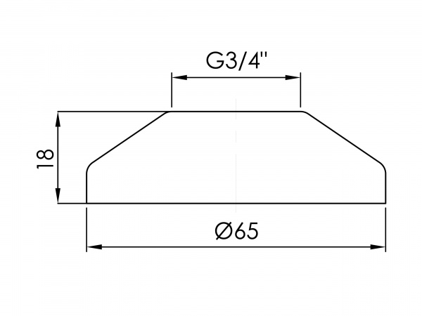 Эксцентрик Rubineta Lux с тарелочкой (конус)