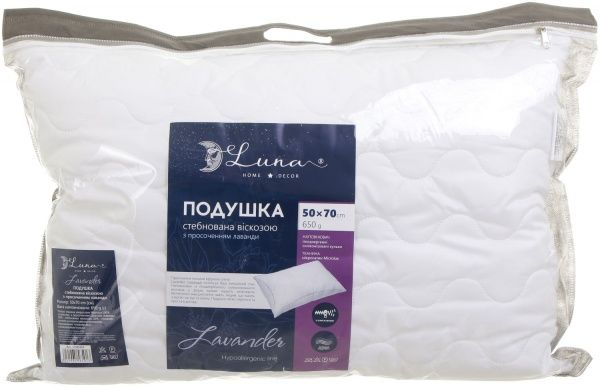Подушка с пропиткой лавандой 50х70 см Luna