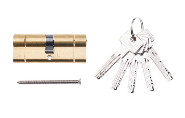 Цилиндр Abus D6PS 40x40 ключ-ключ 80 мм матовая латунь