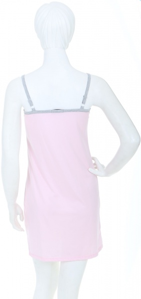 Нічна сорочка на тонких бретелях Краса р. M рожевий 