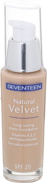 Тональний крем Seventeen Natural Velvet Moisturizing Lasting Foundation №6 Dark Beige 30 мл