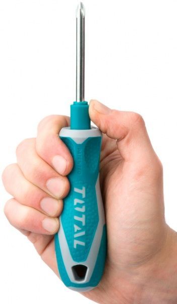 Викрутка зі змінними насадками Total 9 предметів ×190 мм THT250906