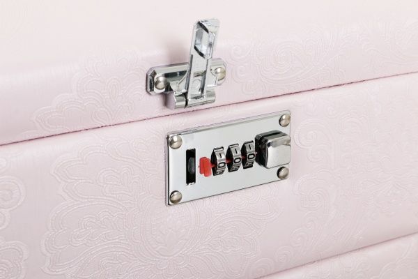 Скринька для прикрас квітка пудровий 30х23х19,5 см Delux