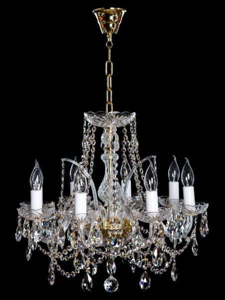 Люстра підвісна Crystal Life 6x40 Вт E14 золото A1019LM-6GO 