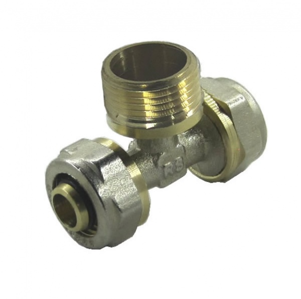 Трійник обтискний зовнішня STA WING 16 мм 1/2