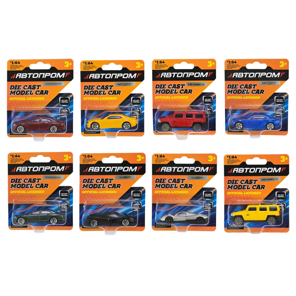 Автомодель Автопром 1:64 микс моделей AP6406