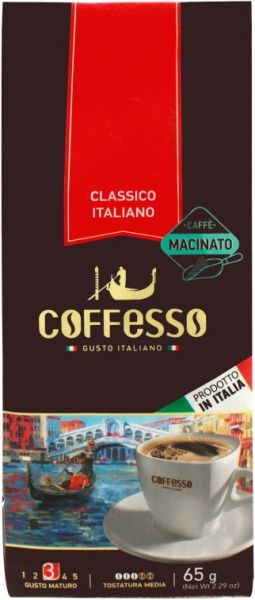 Кофе молотый Coffesso Classico Italiano Vacuum Ground 65 г 