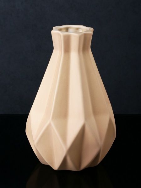 Ваза Азуми h=22 см кремовая Наша Кераміка