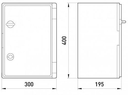 Щиток пластиковый e.plbox.300.400.165.tr CP5013