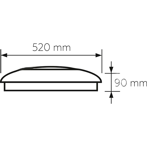 Світильник світлодіодний Eurolamp Amber N25 з пультом ДК 72 Вт білий 3000-6500 К 