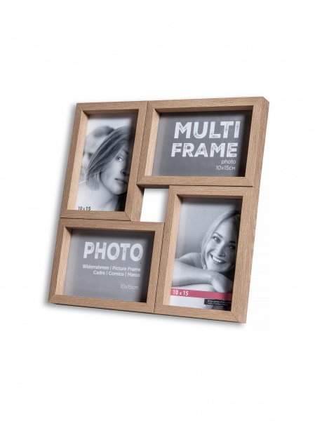 Коллаж Velista (4х10х15) світле дерево 4 фото 10x15 см светлое дерево 