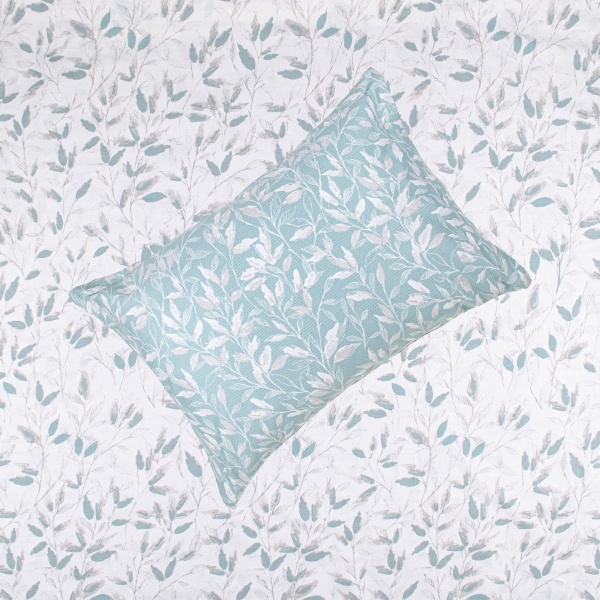 Комплект постільної білизни Витонченість євро блакитний із білим Homeline 