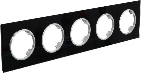 Рамка HausMark Bela 5-на горизонтальная черный SNG-FRG,RD20G5-BK