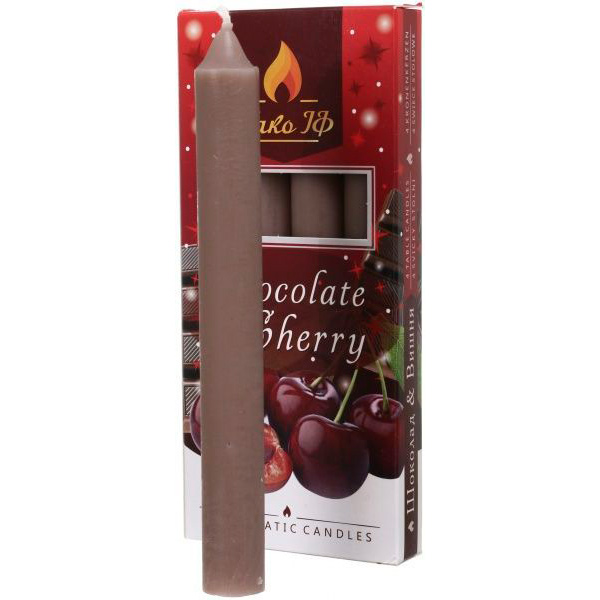 Свеча столовая ароматизированная Вишня-Шоколад