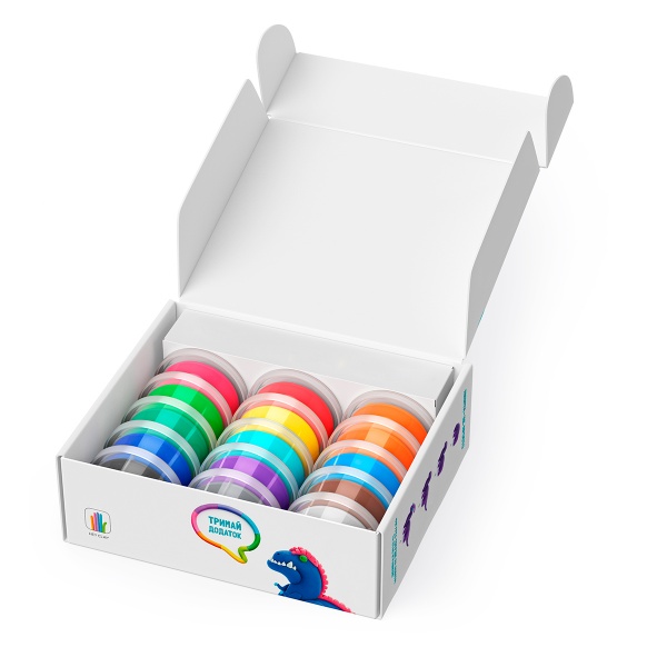 Набір для ліплення Lipaka пластилін, що самостійно твердіє, ЛІПАКА – Мегазаври 15017-UA01