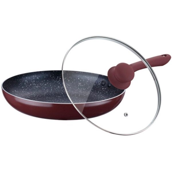 Сковорода Vincent VC-4446-24 mix з кришкою 24 см