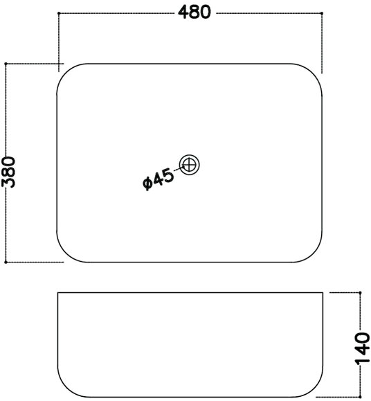 Умывальник Jaquar JDS-WHT-25909