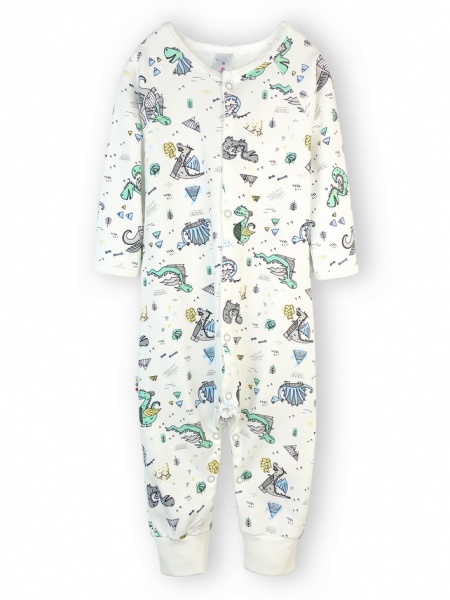 Человечек для мальчика ТМ Софія Драконы р.80 белый с рисунком 410280 