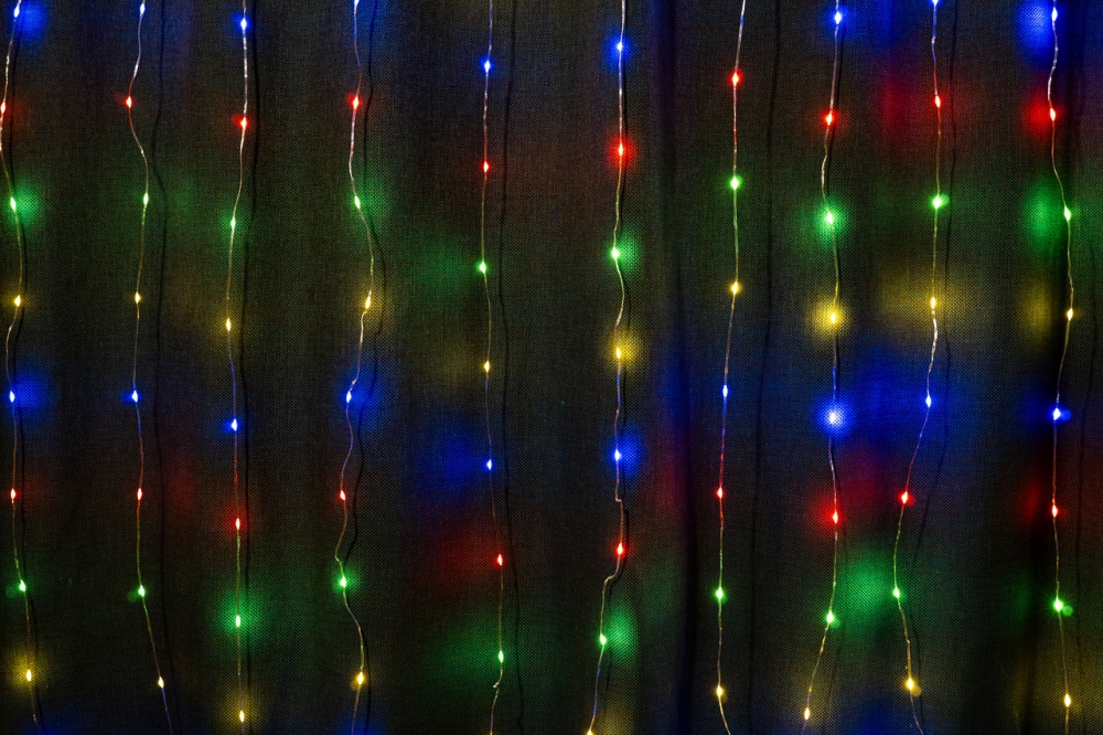 Гирлянда светодиодная Завеса 200 ласпочек светодиодная (LED) 1,2 м