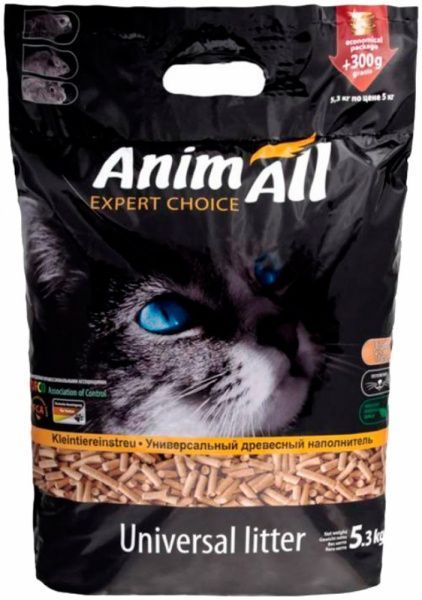Наповнювач для котячого туалету AnimALL Універсал 5,3 кг