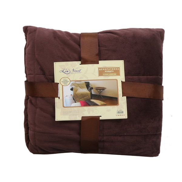 Плед-подушка La Nuit шоколад 120x160 см
