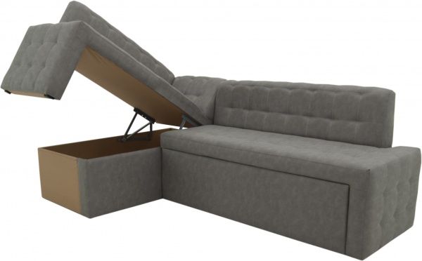 Куточок кухонний Кедр КАРАТ розкладний 7 світло-сірий