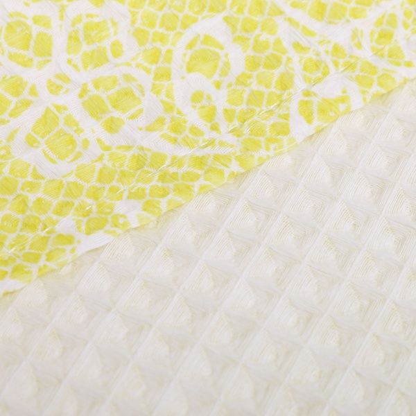 Полотенце вафельное 45x60 см желтый 