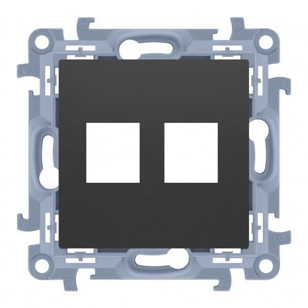 Адаптер HDMI Simon 10 TF+РС черный матовый CKP2.01/49