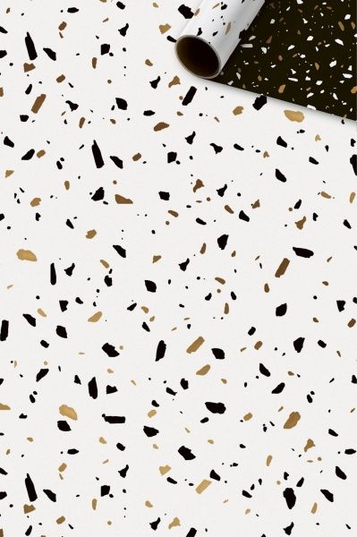 Бумага для упаковки STEWO Terrazzo gold 70x150 см 