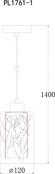 Підвіс Accento lighting Bizy 1x60 Вт E27 хром ALPL-PL1761-1