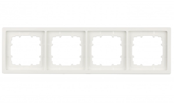 Рамка чотиримісна Siemens Style білий полярний 5TG13240WH