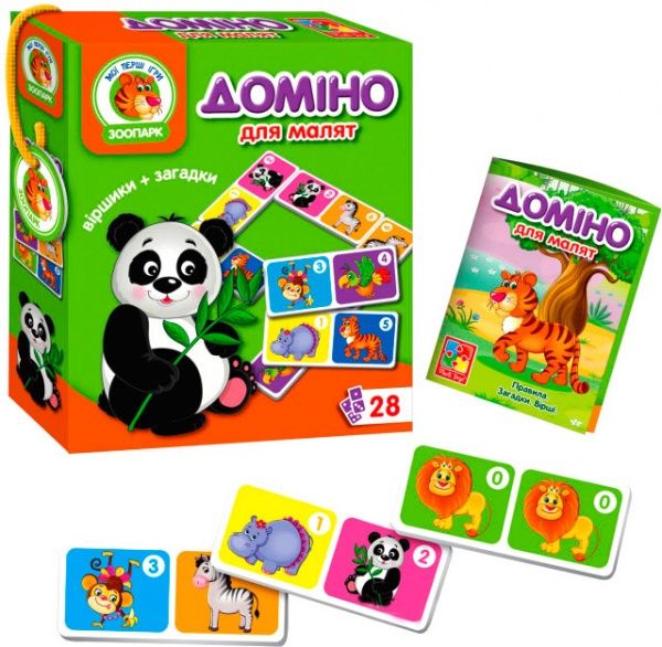 Игра настольная Vladi Toys Домино Зоопарк VT2100-04
