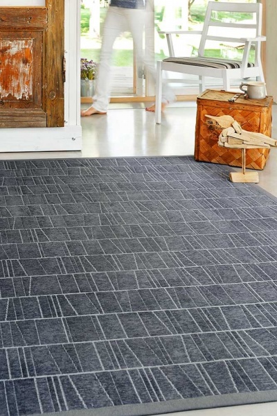 Килим Narma KURSI grey 200x300 см двосторонній 